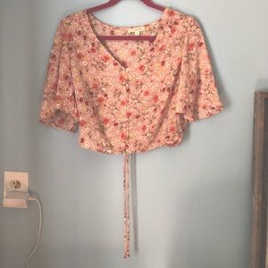 Crop Blouse Short Sleeve